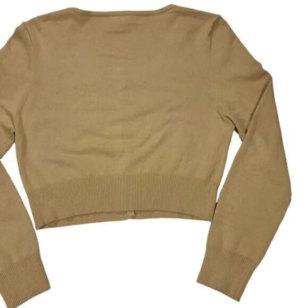 Harve Benard Sweater Womens Large Beaded Pearls Embellished Cardigan Granny Core